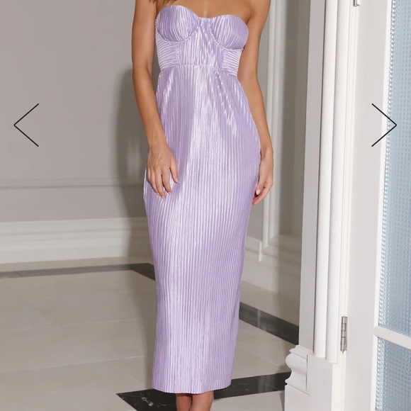 CHASE THE BLUES MAXI DRESS LILAC- HELLO MOLLY - Picture 4 of 8